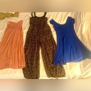 Bundle of 2 dresses and 1 jumpsuit